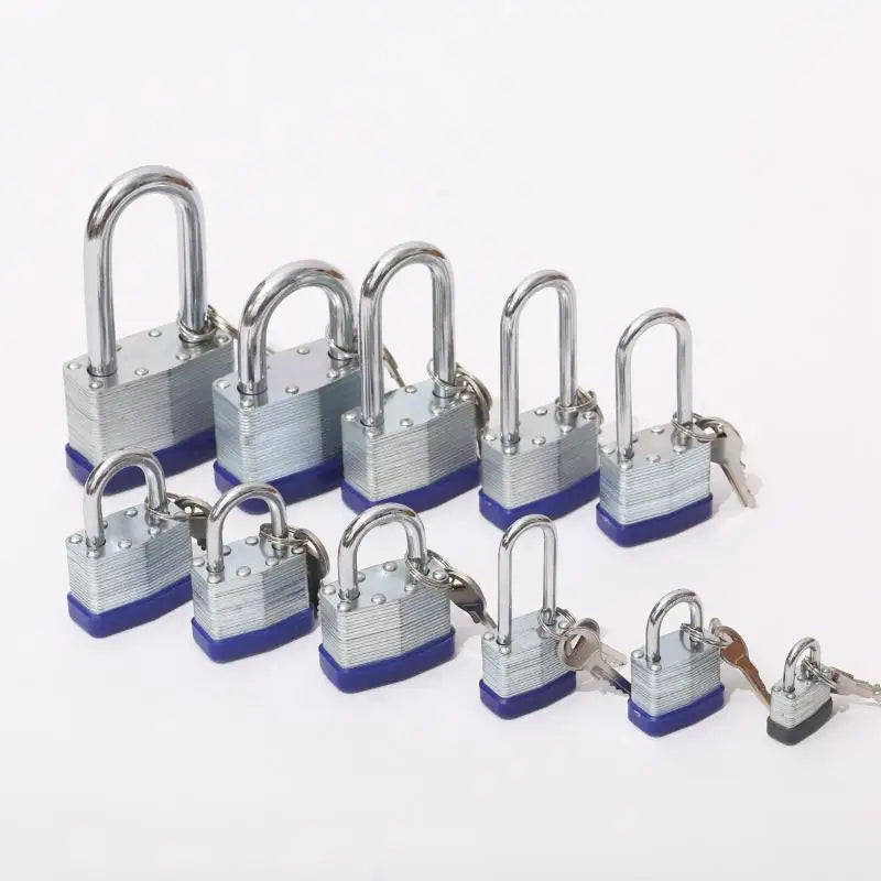 Heavy Duty Laminated Steel Padlock Set – Anti-Cut Security Lock