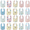 10/20 Pack Soft Cartoon Baby Bibs – Waterproof & Absorbent Baby Bibs Nixie 20Pcs Style 2