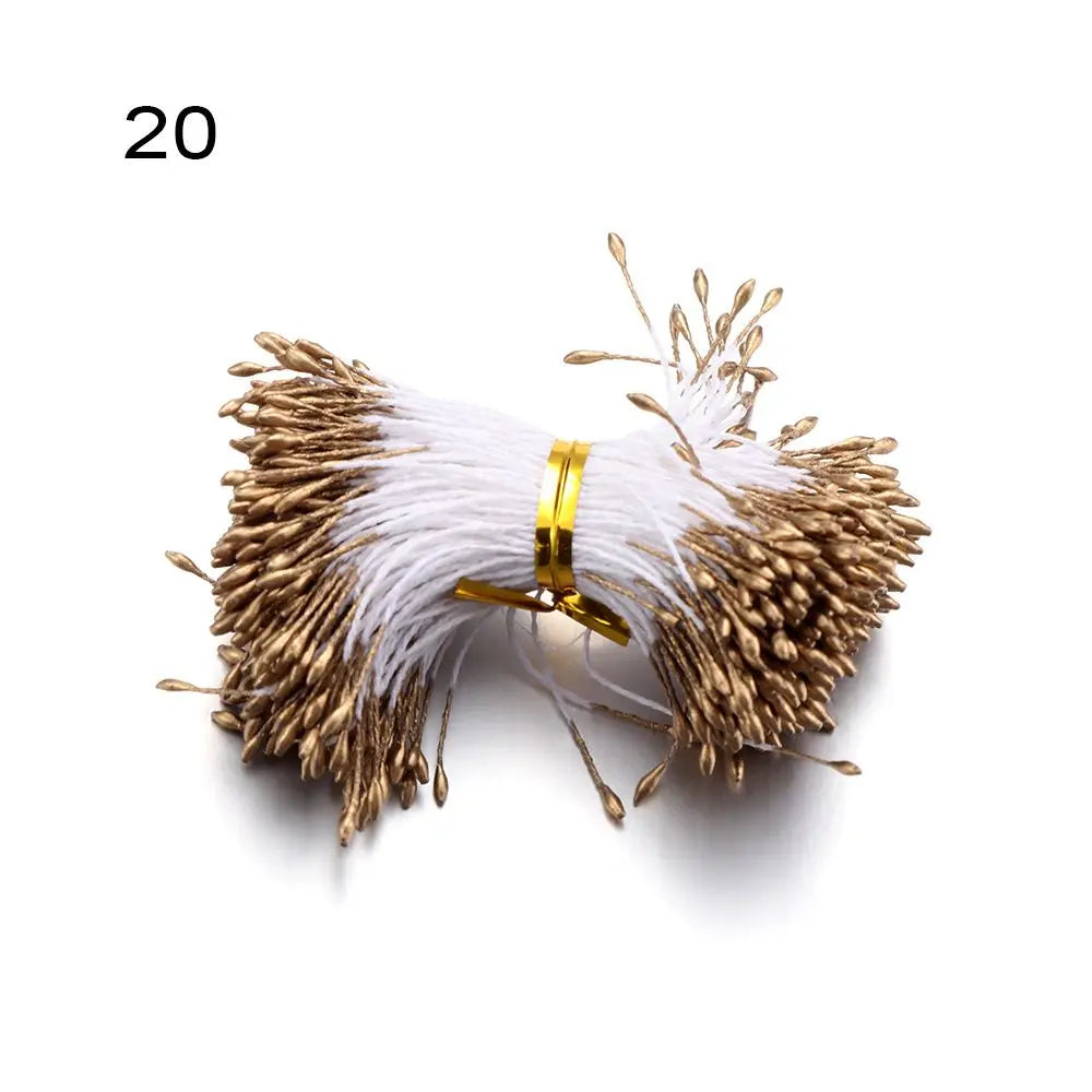 400pcs Double Head Flower Stamens DIY Floral Craft Pistils Floral Craft Stamens Nixie -20