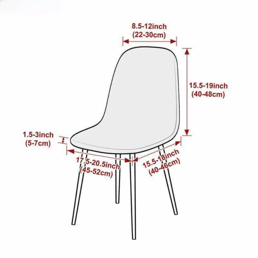 Stretchy Jacquard Dining Chair Cover – Removable & Washable