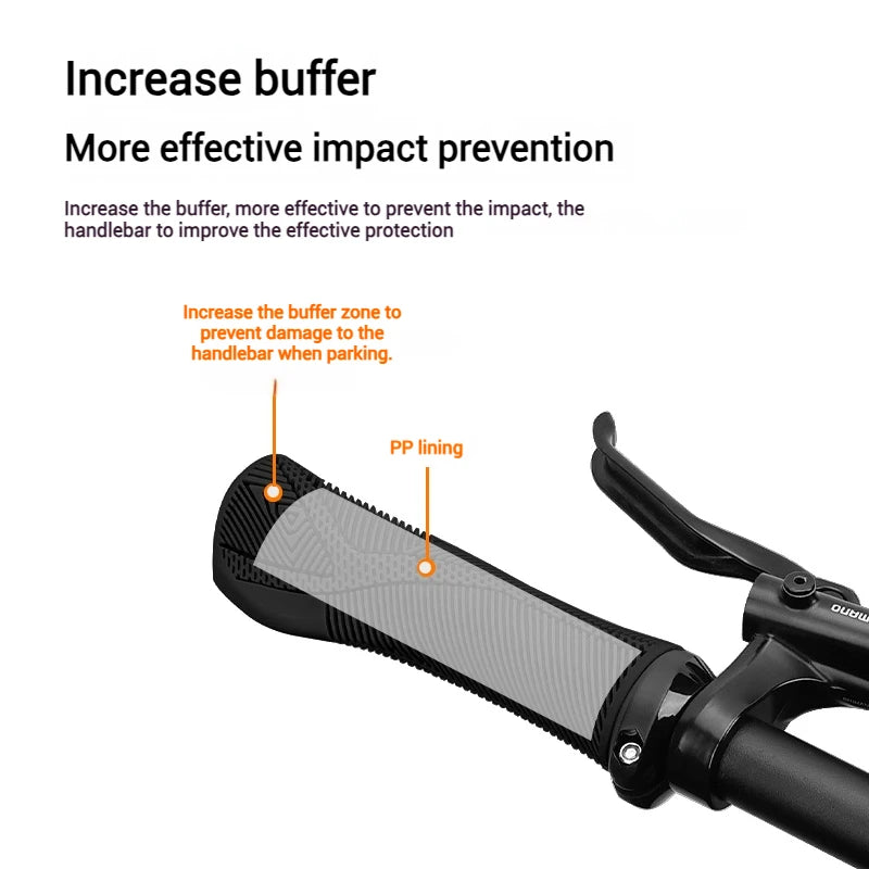 ENLEE Ergonomic MTB Bike Handlebar Grips – Anti-Slip, Shockproof Bike Handlebar Grips Nixie