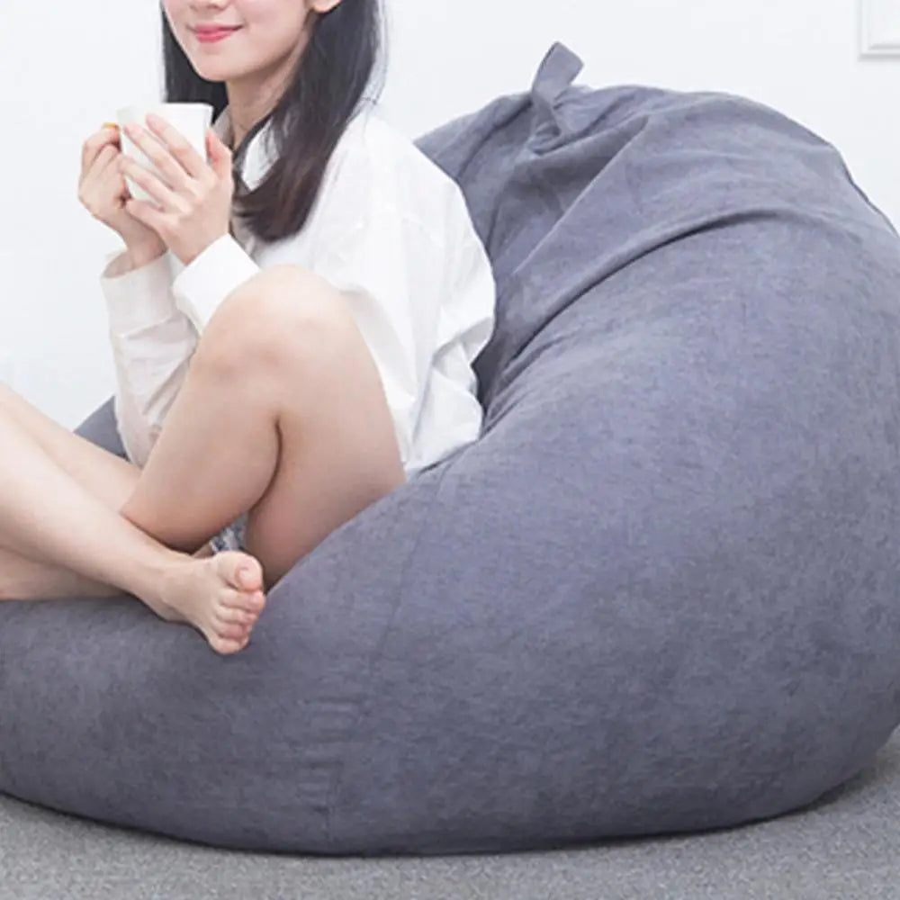 Large Bean Bag Chair Cover – Soft Lazy Lounger Sofa Cover Bean Bag Chair Cover Nixie