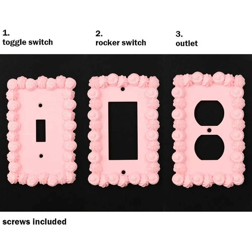 3D Printed Piping Texture Light Switch Cover Wall Plate