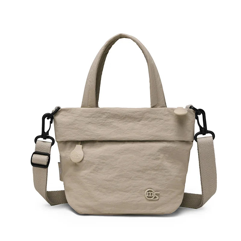 Women's Waterproof Nylon Mini Tote Shoulder Bag | Nixie Nylon Shoulder Bag Nixie Khaki