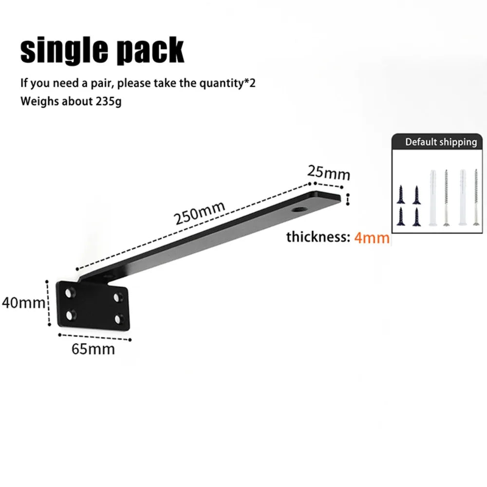Heavy Duty Floating Shelf Brackets Invisible Wall-Mounted L Bracket