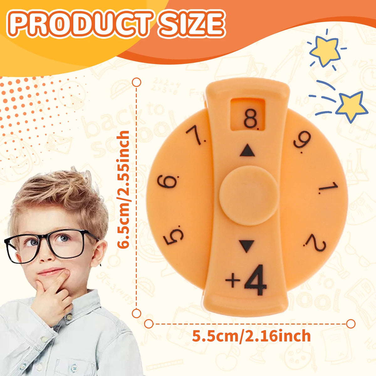 9-Pack Math Fact Spinners – Add, Subtract, Multiply & Divide Math Learning Spinner Nixie