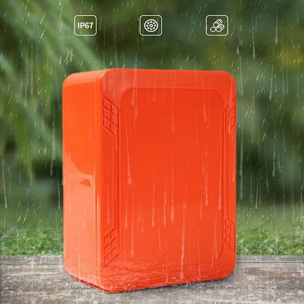 IP67 Waterproof ABS Junction Box – Orange Enclosure, 10 Sizes Waterproof Enclosure Box Nixie