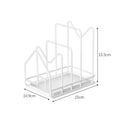 Multi-Layer Pan Lid & Cutting Board Organizer Rack Kitchen Storage Rack Nixie White