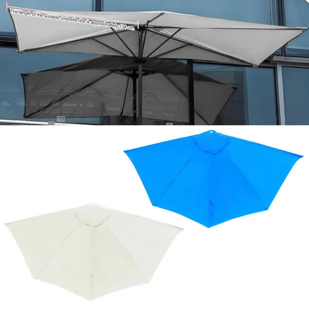 Semi-Circular Umbrella Replacement Canopy UV30+ Outdoor Shade Umbrella Replacement Canopy Nixie