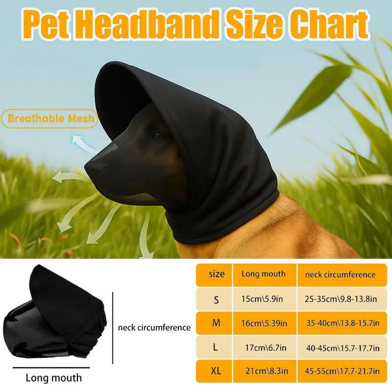 Dog Protective Face Mask – Soft Breathable Pet Mouth Cover Dog Face Mask Nixie