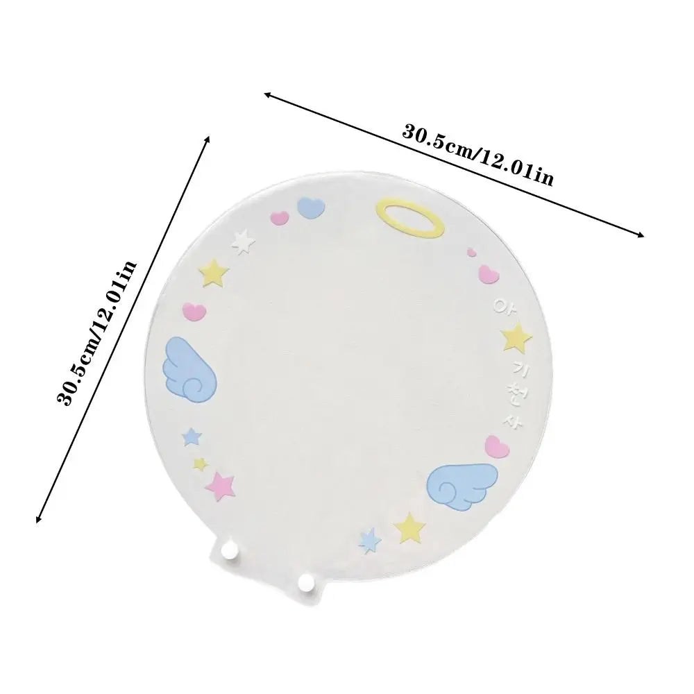 Cartoon PVC K-Pop Uchiwa Fan Protector Cover | Clear Dustproof Case Fan Protector Cover Nixie