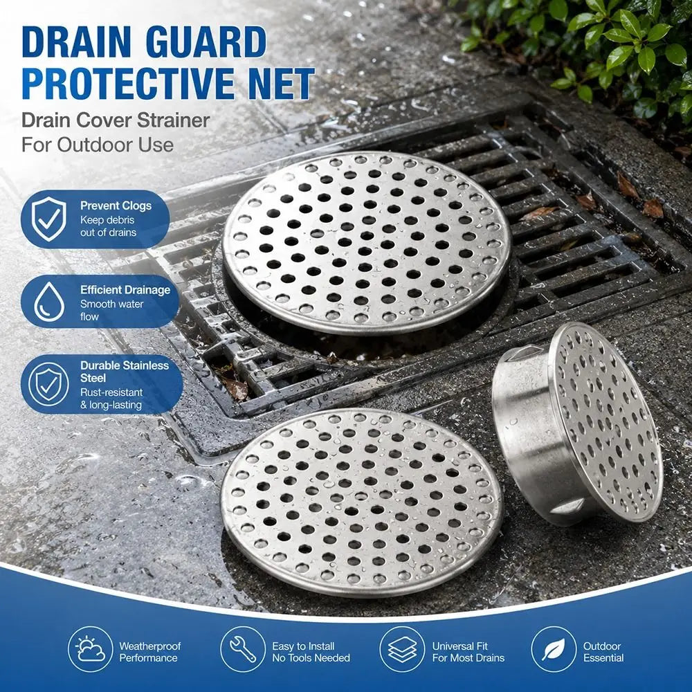 304 Stainless Steel Round Gutter Guard Drain Mesh Cover Gutter Guard Drain Cover Nixie
