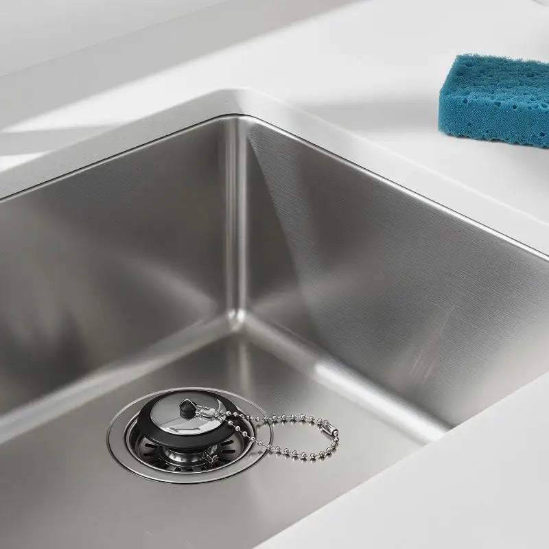 Stainless Steel Sink Stopper with Chain – Leak-Proof Drain Sink Drain Stopper Nixie