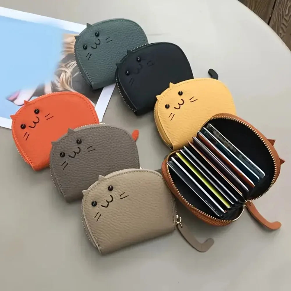 Cartoon Cat Wallet Women Multi-Card Slots Cute Coin Purse Fashion Coin Purse Nixie