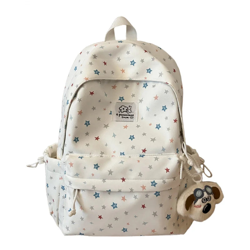 Women's Large Capacity Nylon Backpack – School & Travel Bag
