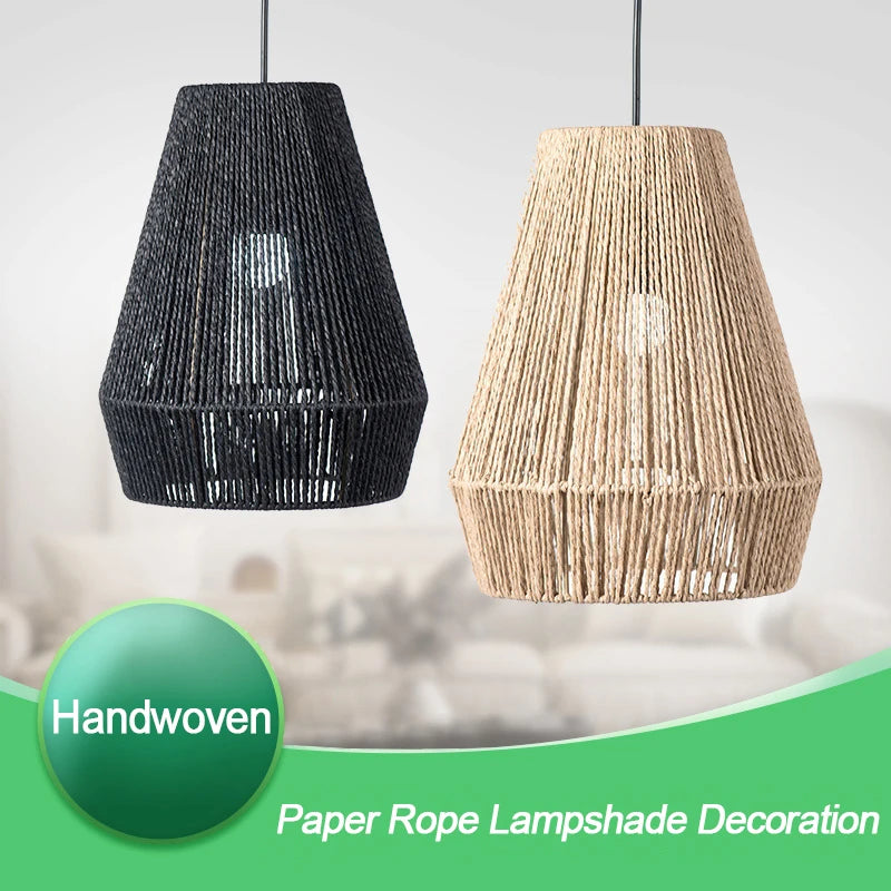 Handwoven Rattan Pendant Light Shade | Farmhouse Basket Lamp Pendant Lamp Shade Nixie
