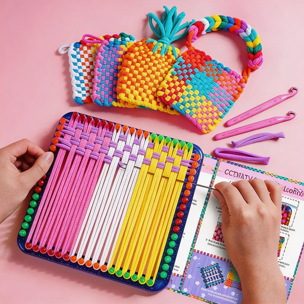 Elastic Loom Bands Refill Kit – 1000pcs DIY Weaving Set DIY Craft Weaving Kit Nixie