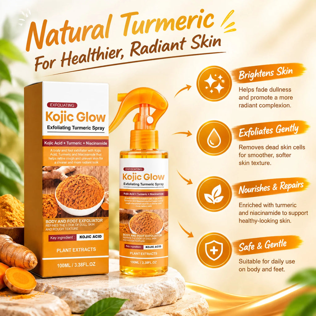 VIARELINE Turmeric Kojic Acid Exfoliating Spray 100ml Body Exfoliating Spray Nixie