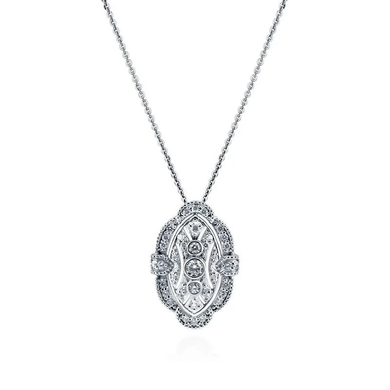 Cubic Zirconia CZ Charm Pendant Necklace | Wedding Gift Pendant Necklace Nixie