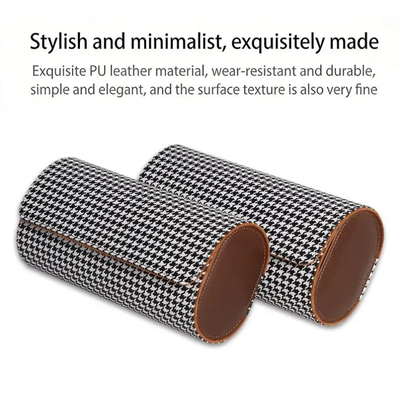Watch Roll Travel Case – 1/2/3 Slot PU Leather Watch Organizer Watch Roll Case Nixie