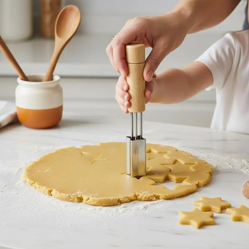 Stainless Steel Cookie Cutter Set – Star, Flower & Heart