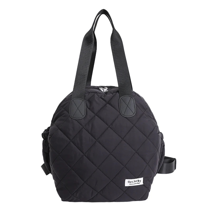 Diamond Pattern Large-Capacity Women's Backpack | Flannel Women's Backpack Nixie