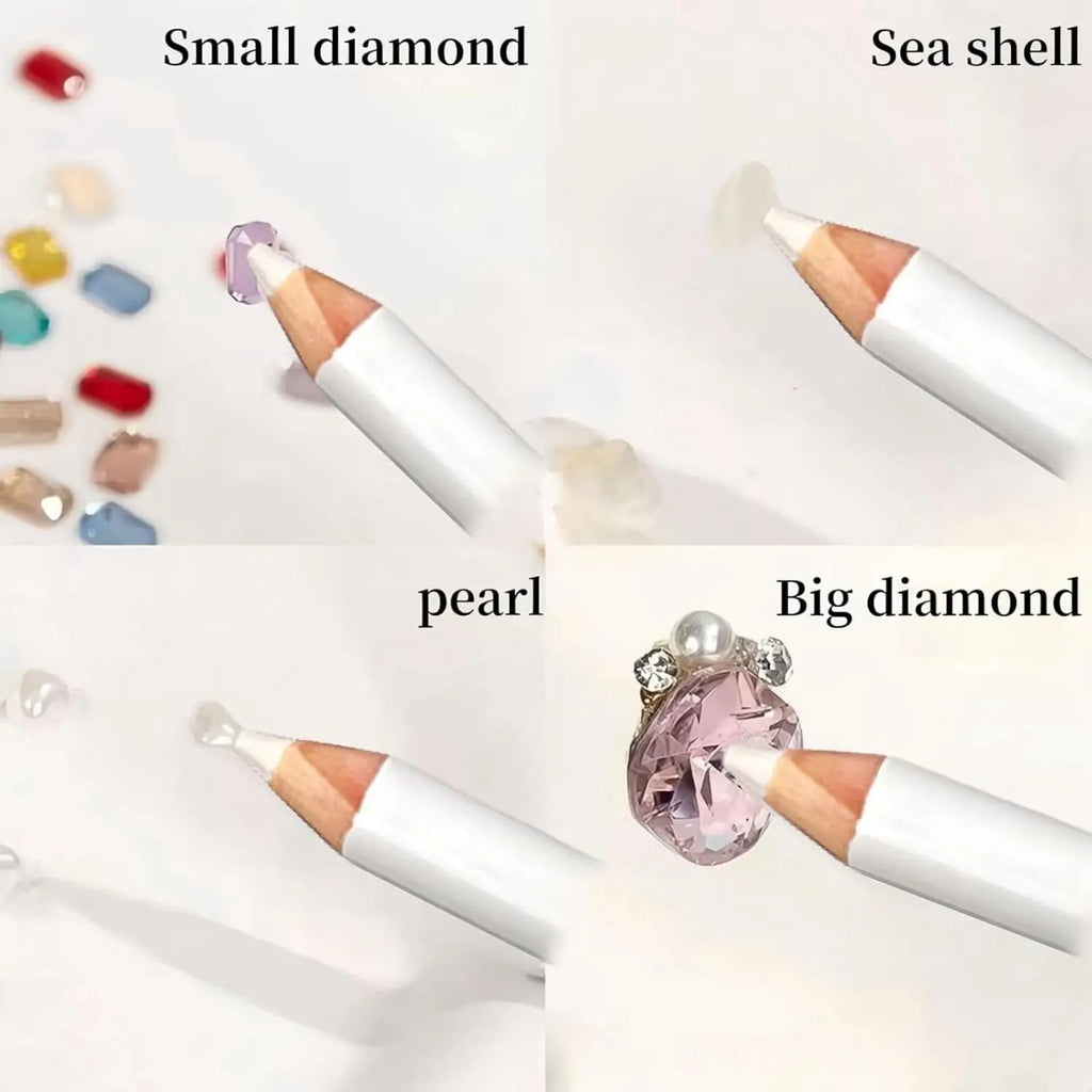 Precision Wax Tip Pen – Rhinestone & Gem Nail Art Applicator Nail Art Applicator Nixie
