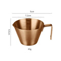 304 Stainless Steel Espresso Measuring Cup with Scale Mark Espresso Measuring Cup Nixie A3