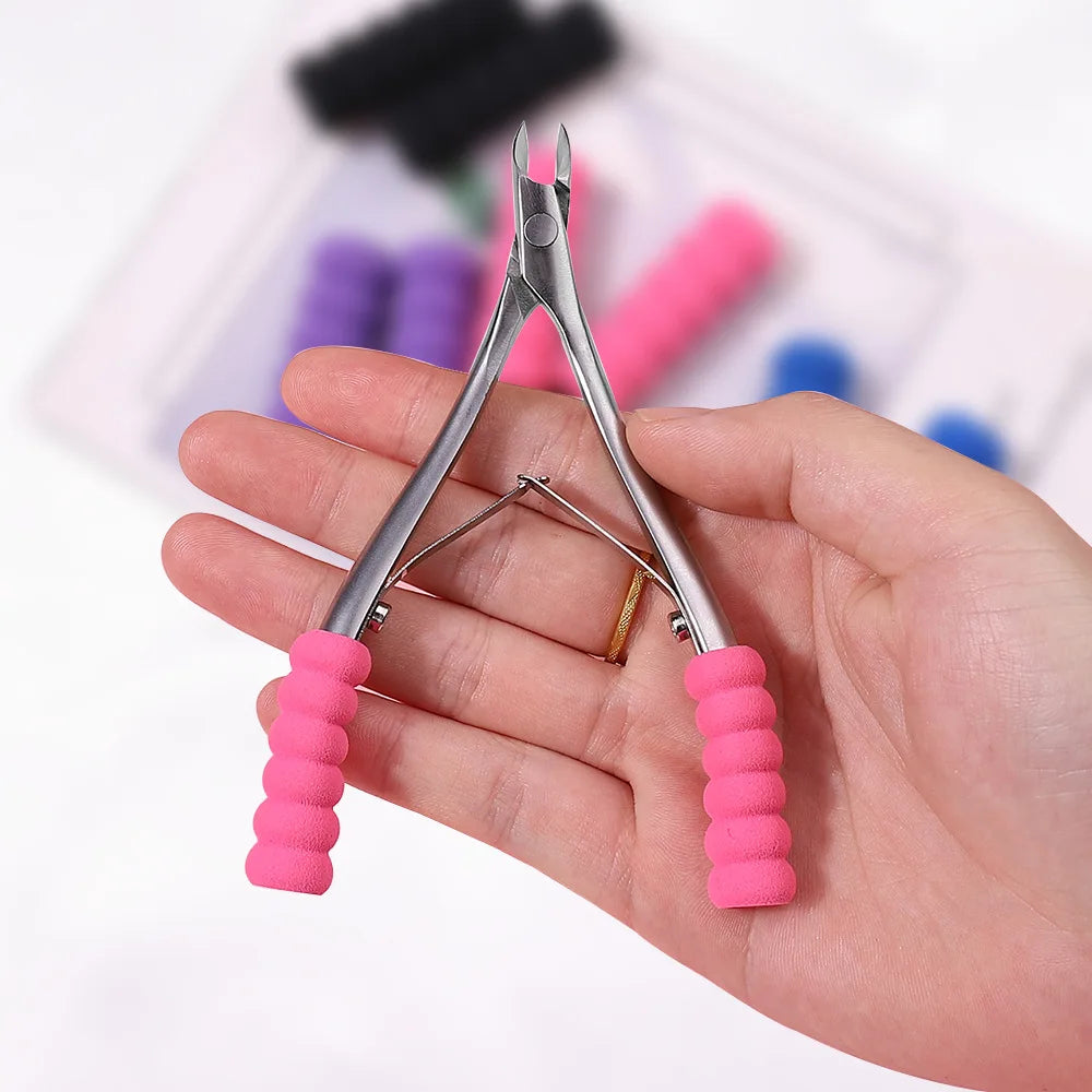 10Pcs Silicone Grip Sleeves for Nail Art Tools – Anti-Slip Set Nail Art Grip Sleeves Nixie