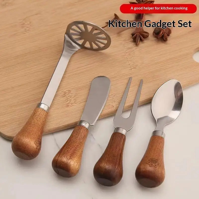 Stainless Steel Cheese Slicer with Wood Handle | JETTING Cheese Slicer Tool Nixie