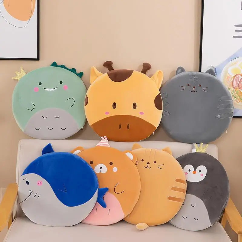 Cartoon Animal Memory Foam Seat Cushion – Washable Velvet Pad Memory Foam Seat Cushion Nixie