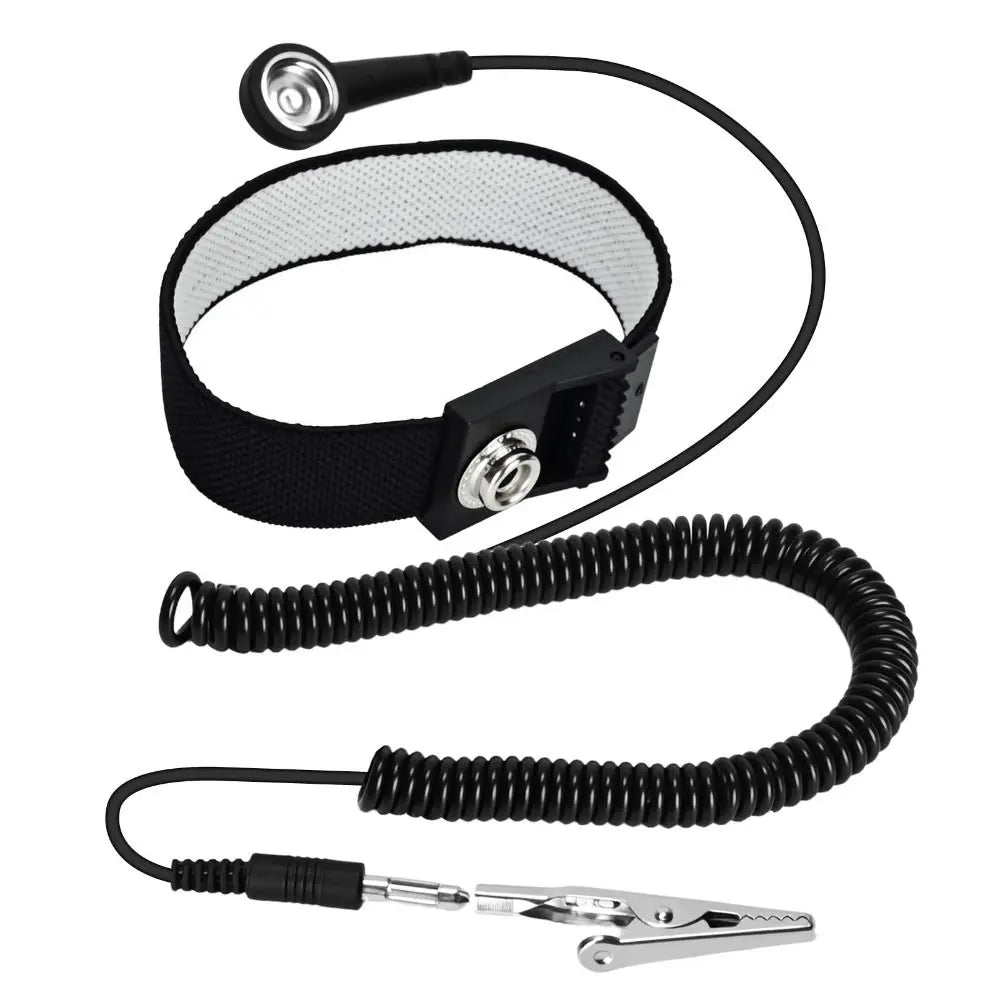ESD Anti-Static Wrist Strap with Alligator Clip — PC Building ESD Grounding Strap Nixie