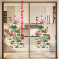 Lotus Koi Fish PVC Glass Wall Decals – Self-Adhesive Stickers Glass Wall Decal Nixie A3
