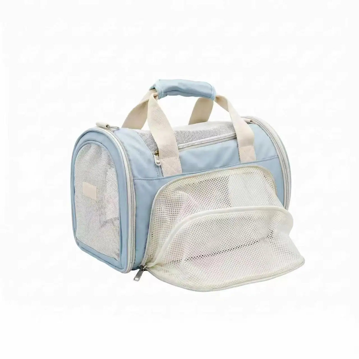 ONECUTE Airline Approved Pet Carrier Bag | Small Dogs & Cats Pet Carrier Bag Nixie WHITE 9.8X11.0X15.4 in
