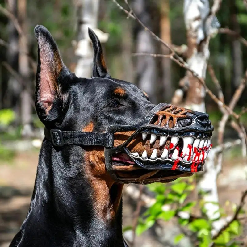 Dog Dinosaur Halloween Costume Muzzle | Soft Latex, Movable Jaw Dog Costume Muzzle Nixie
