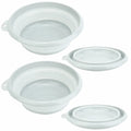 2-Pack Collapsible Foldable Wash Basin Plastic Tub | Space Saving