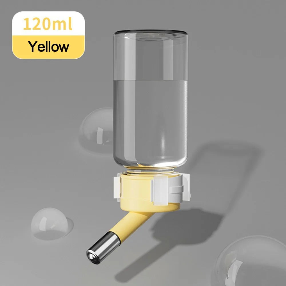 Leakproof Hamster Water Bottle – Hanging Cage Dispenser Pet Water Bottle Nixie 120ml-yellow