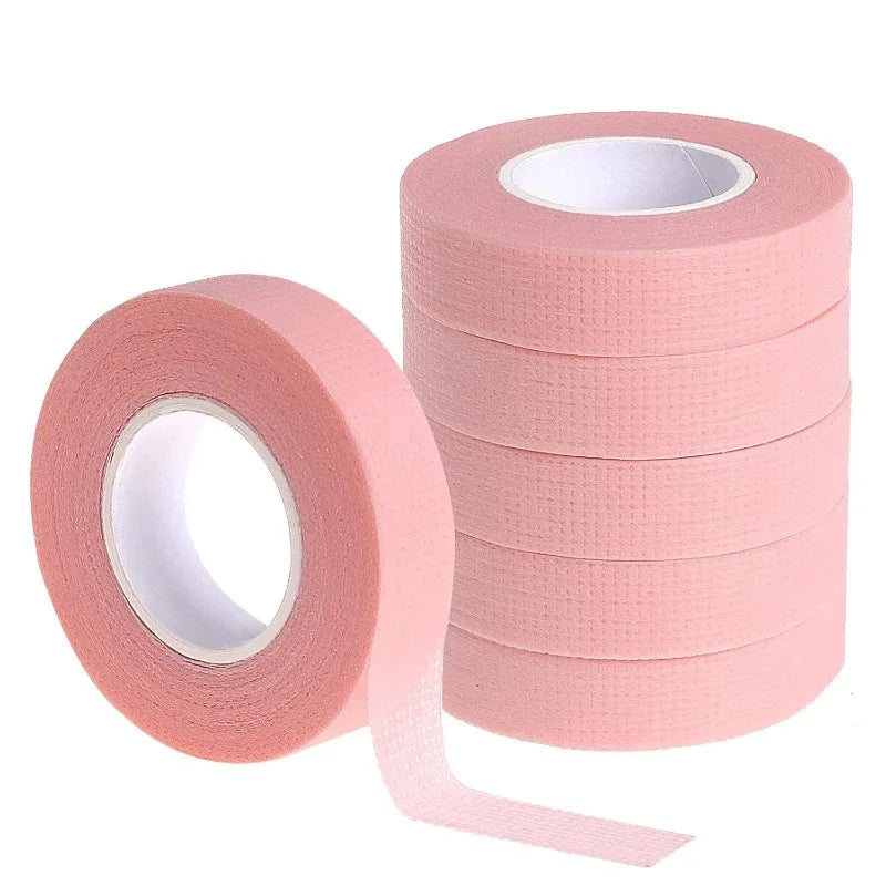 4 Rolls Microporous Eyelash Extension Tape – Pink Adhesive Eyelash Extension Tape Nixie
