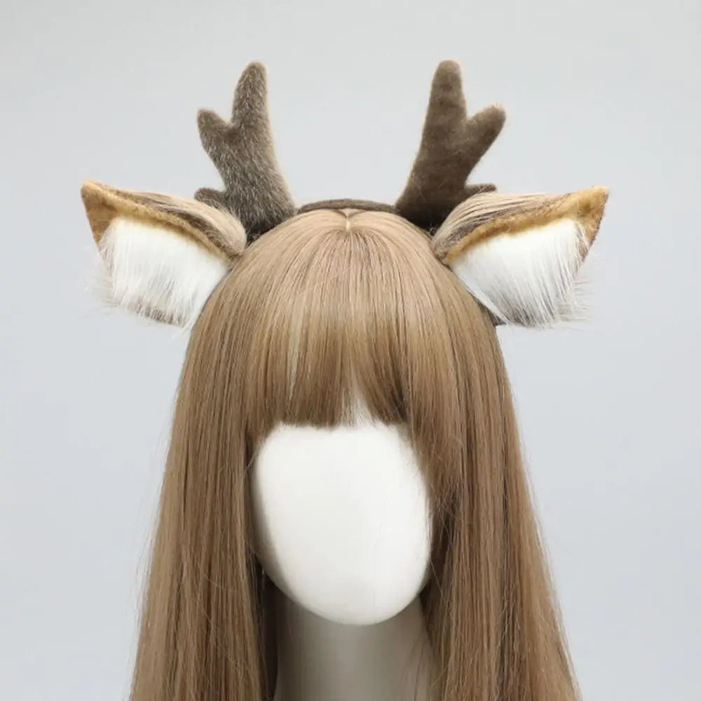 Reindeer Antler Headband – Christmas Party Headpiece for Adults
