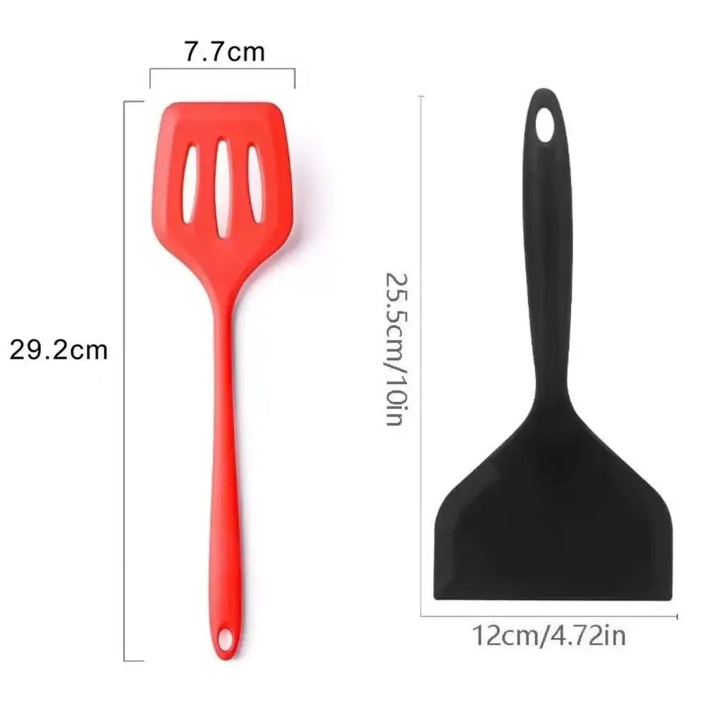 Wide Silicone Spatula – Heat-Resistant Nonstick Turner Silicone Kitchen Spatula Nixie