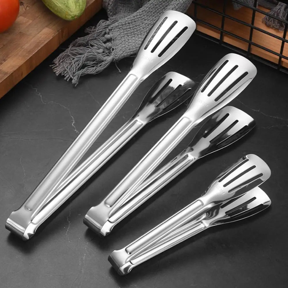 Stainless Steel Serving Tongs – Non-Slip BBQ Kitchen Tongs Kitchen Serving Tongs Nixie