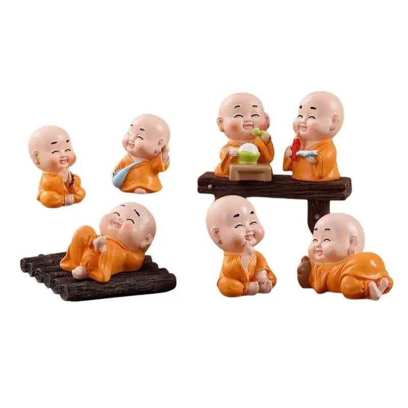 Mini Monk Resin Figurine | Zen Garden & Terrarium Decor Resin Figurine Nixie