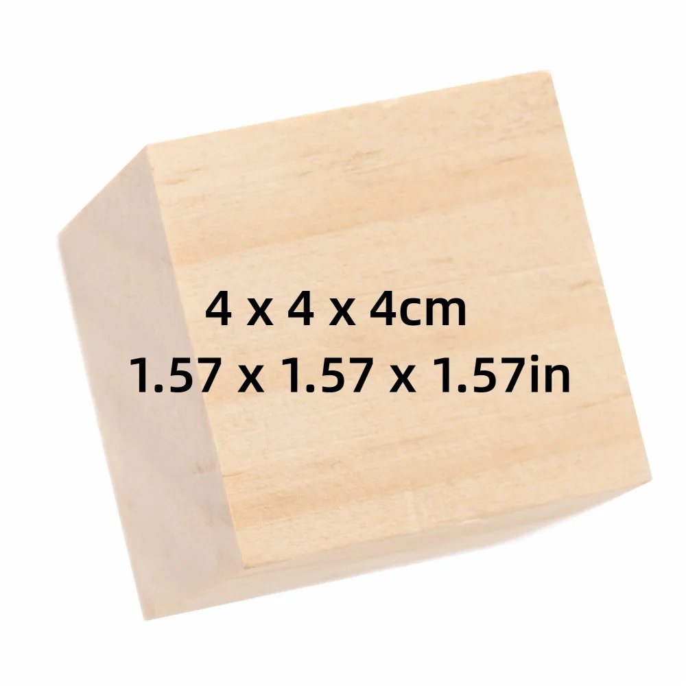 12PCS Unfinished Pine Wood Blocks – Smooth Square Craft Cubes Wood Craft Blocks Nixie