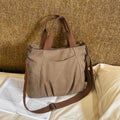 Women's Canvas Crossbody Tote Bag | Adjustable Strap Canvas Crossbody Bag Nixie BB-1483Brown