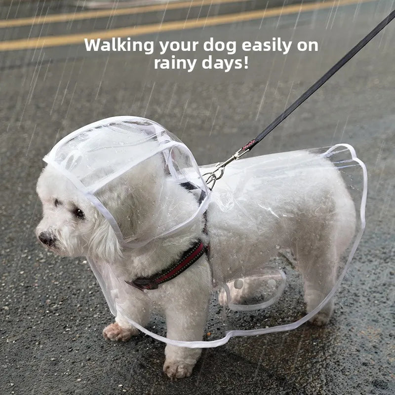 Transparent Waterproof Dog Raincoat – 7 Sizes | Nixie Dog Raincoat Nixie