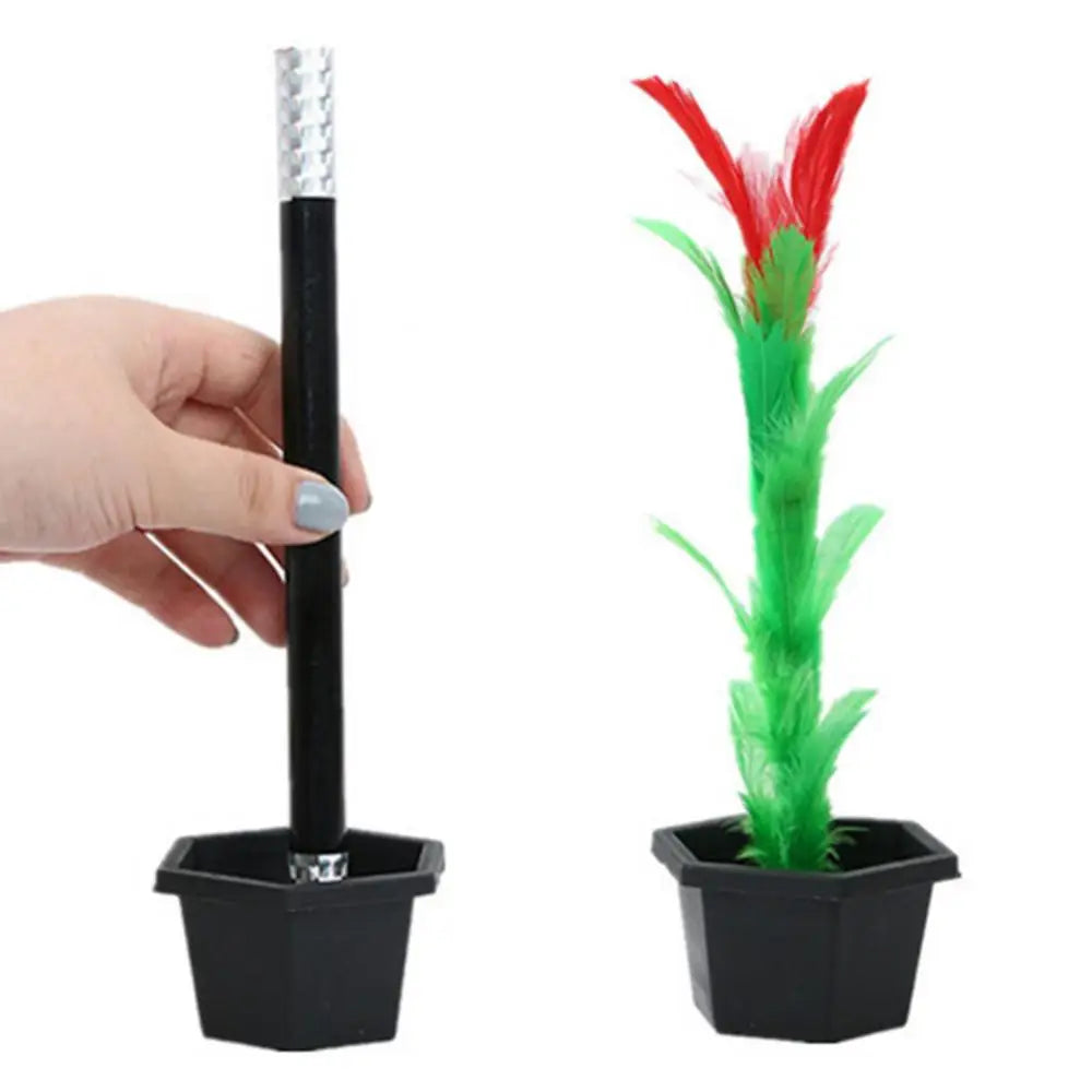 Magic Wand to Flower Trick Toy with Flowerpot – Kids Party Prop Magic Trick Toy Nixie