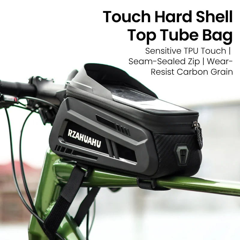 Bike Top Tube Frame Bag | Touch Screen Phone Holder – Nixie Bike Frame Bag Nixie