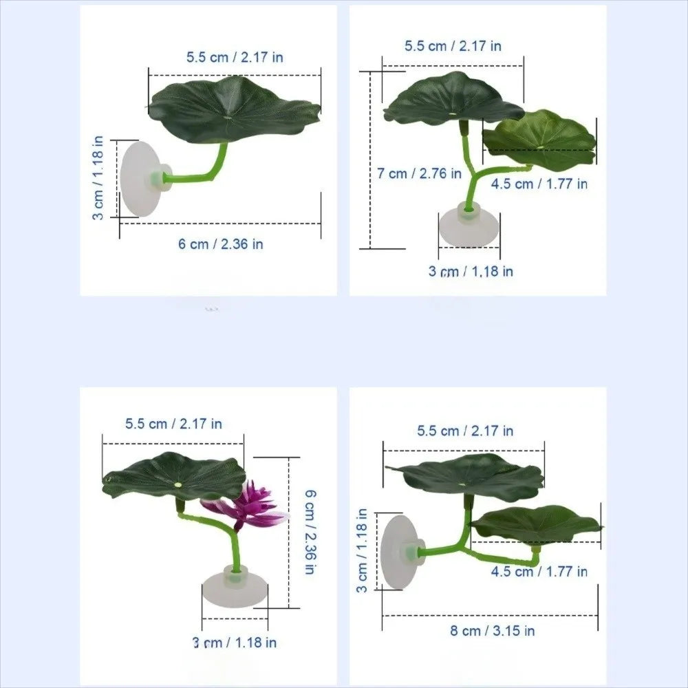 Betta Fish Leaf Hammock Aquarium Suction Cup Rest Perch 1/4 Pcs