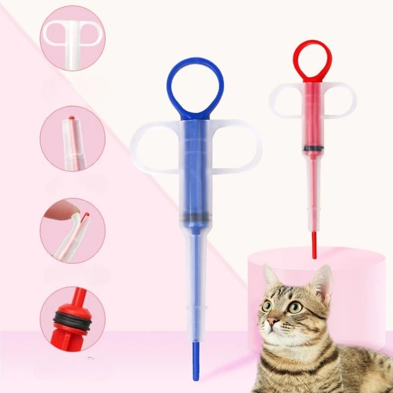 Pet Pill Dispenser Syringe & Liquid Dropper for Cats & Kittens