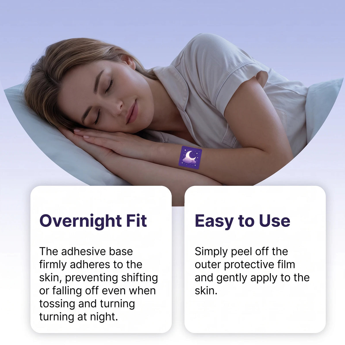 28PCS Lavender Sleep Patches – Overnight Slow-Release Stickers Sleep Wellness Patch Nixie
